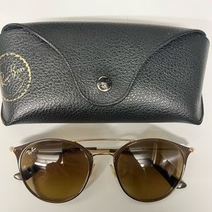 Rayban RB3546 sunglasses with case. Lenses: Brown Gradient + Frame: Brown